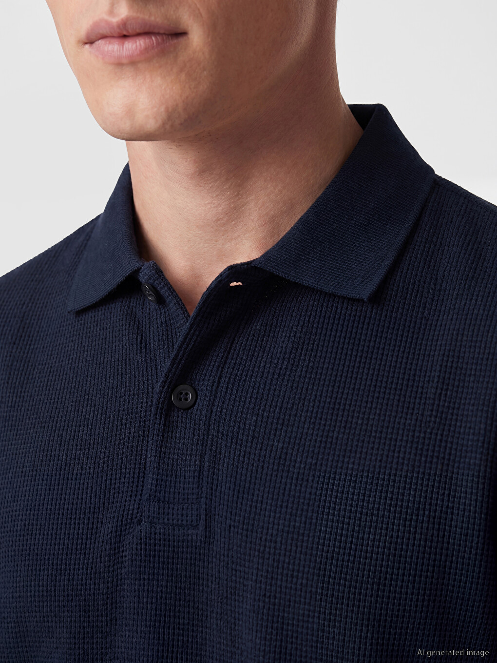 Polo Collar Pique Men's T-Shirt-2