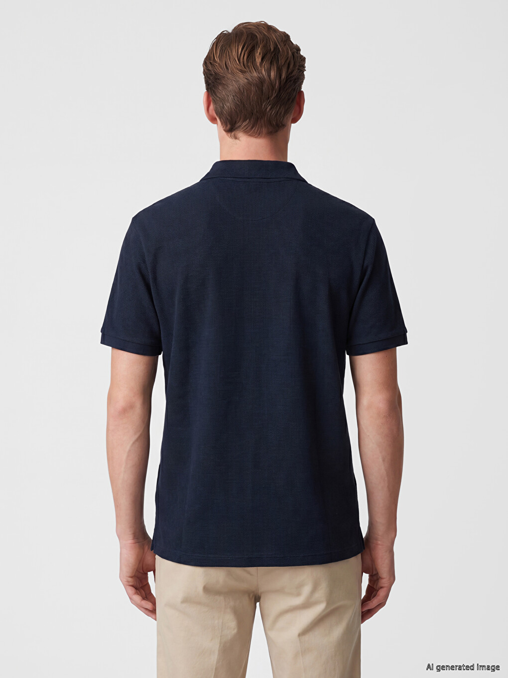 Polo Collar Pique Men's T-Shirt-3