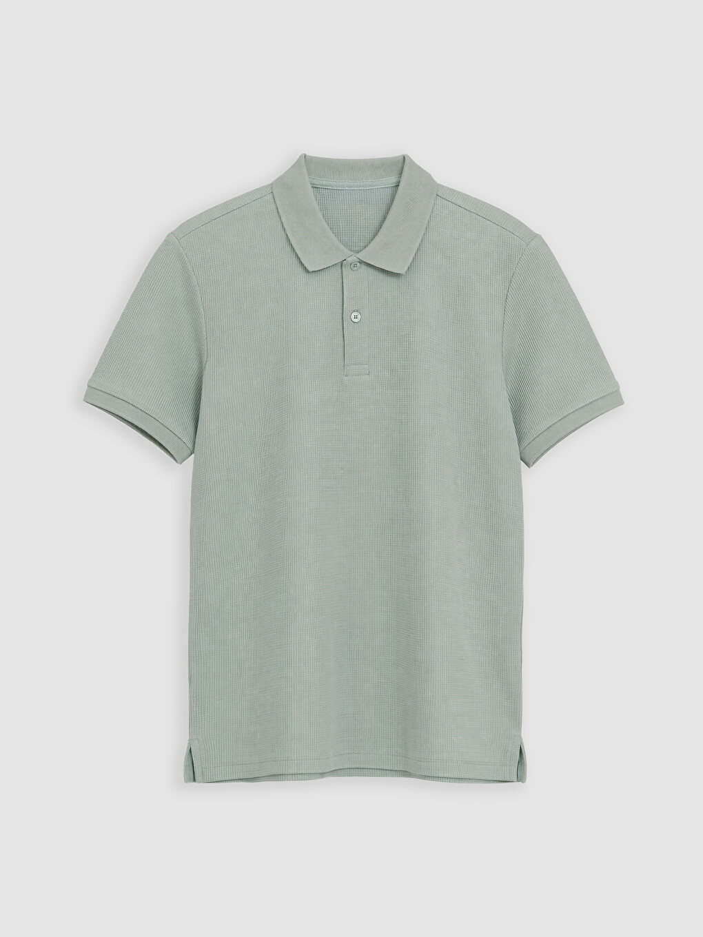 Yeşil Polo Yaka Erkek Pike Tişört-4