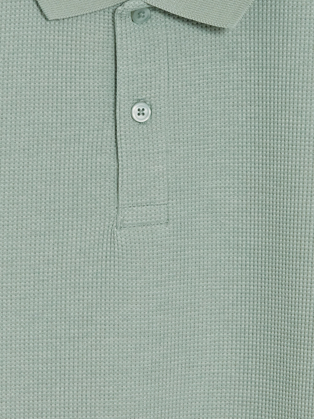 Yeşil Polo Yaka Erkek Pike Tişört-5