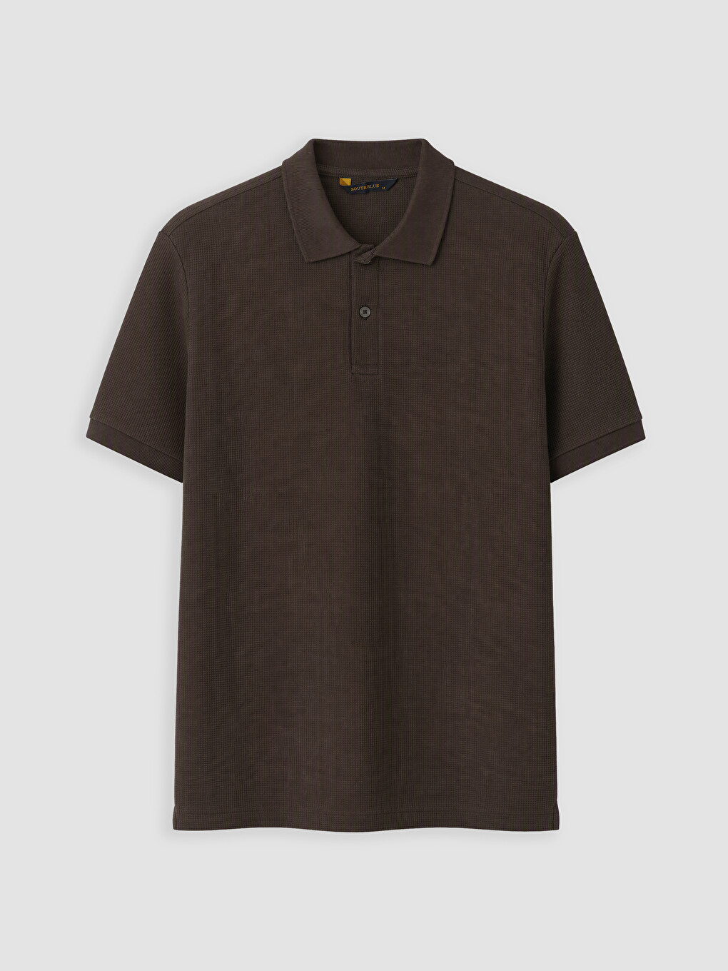 Kahverengi Polo Yaka Erkek Pike Tişört-4