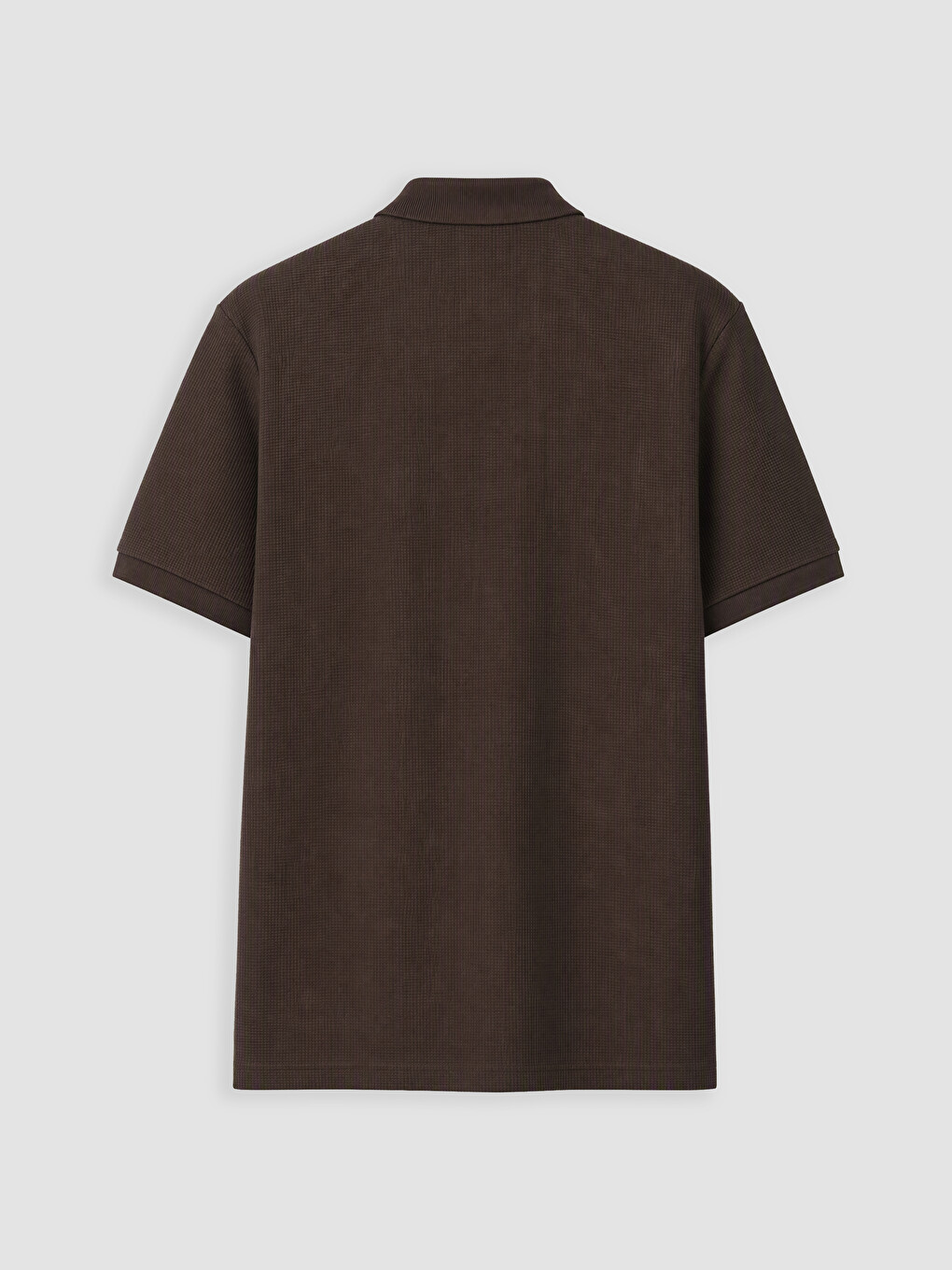 Kahverengi Polo Yaka Erkek Pike Tişört-6