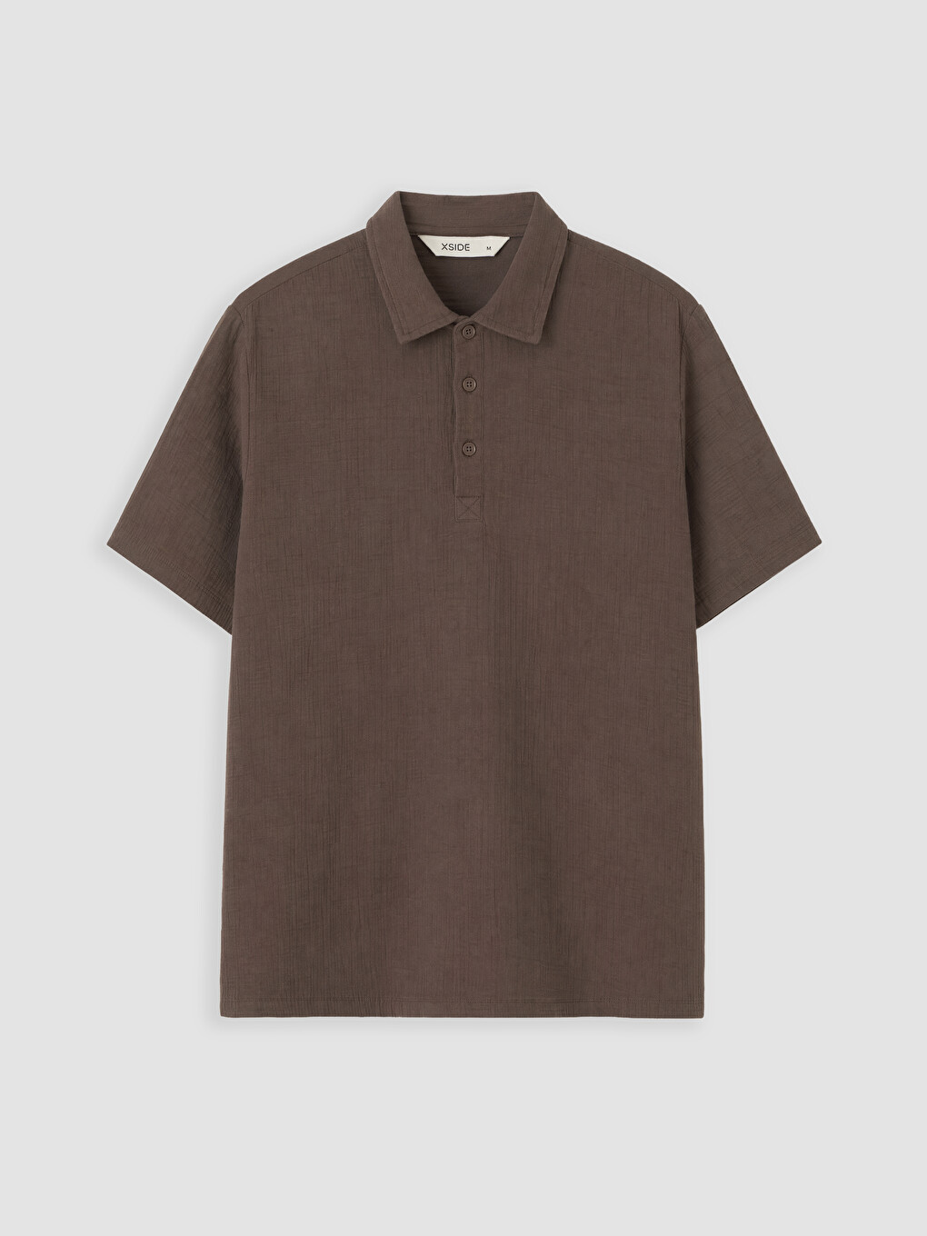 Kahverengi Loose Fit Erkek Gömlek
