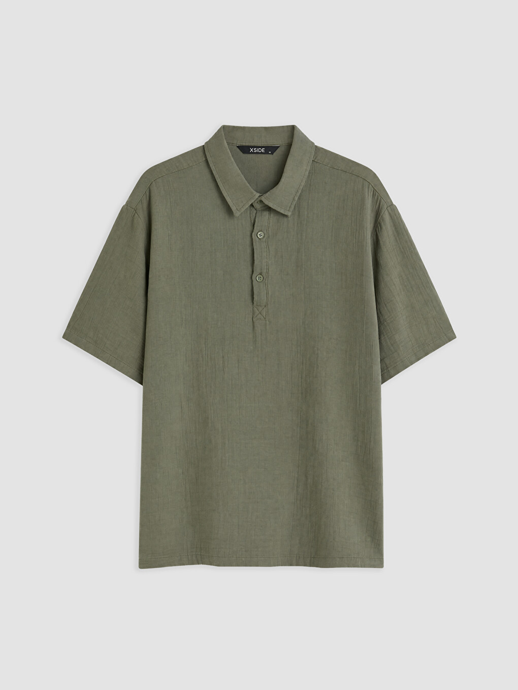 Haki Loose Fit Erkek Gömlek