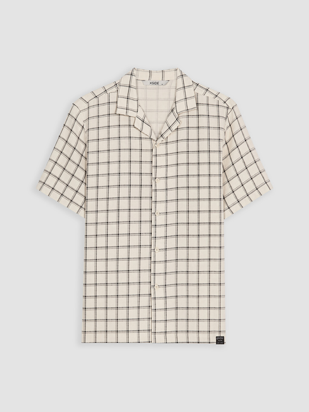 Siyah Regular Fit Ekose Erkek Gömlek