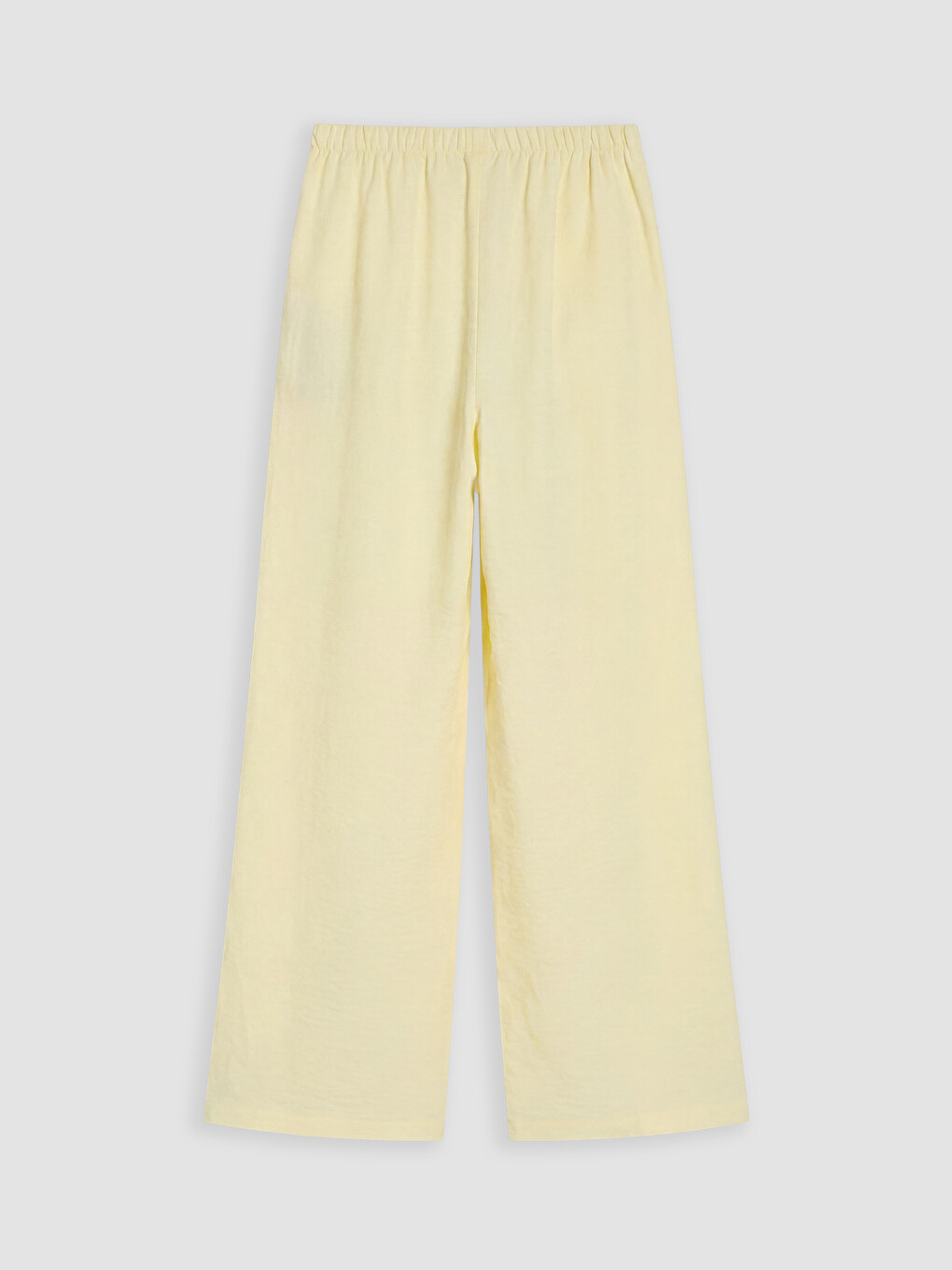 Sarı Wide Leg Fit Kız Çocuk Pantolon-2