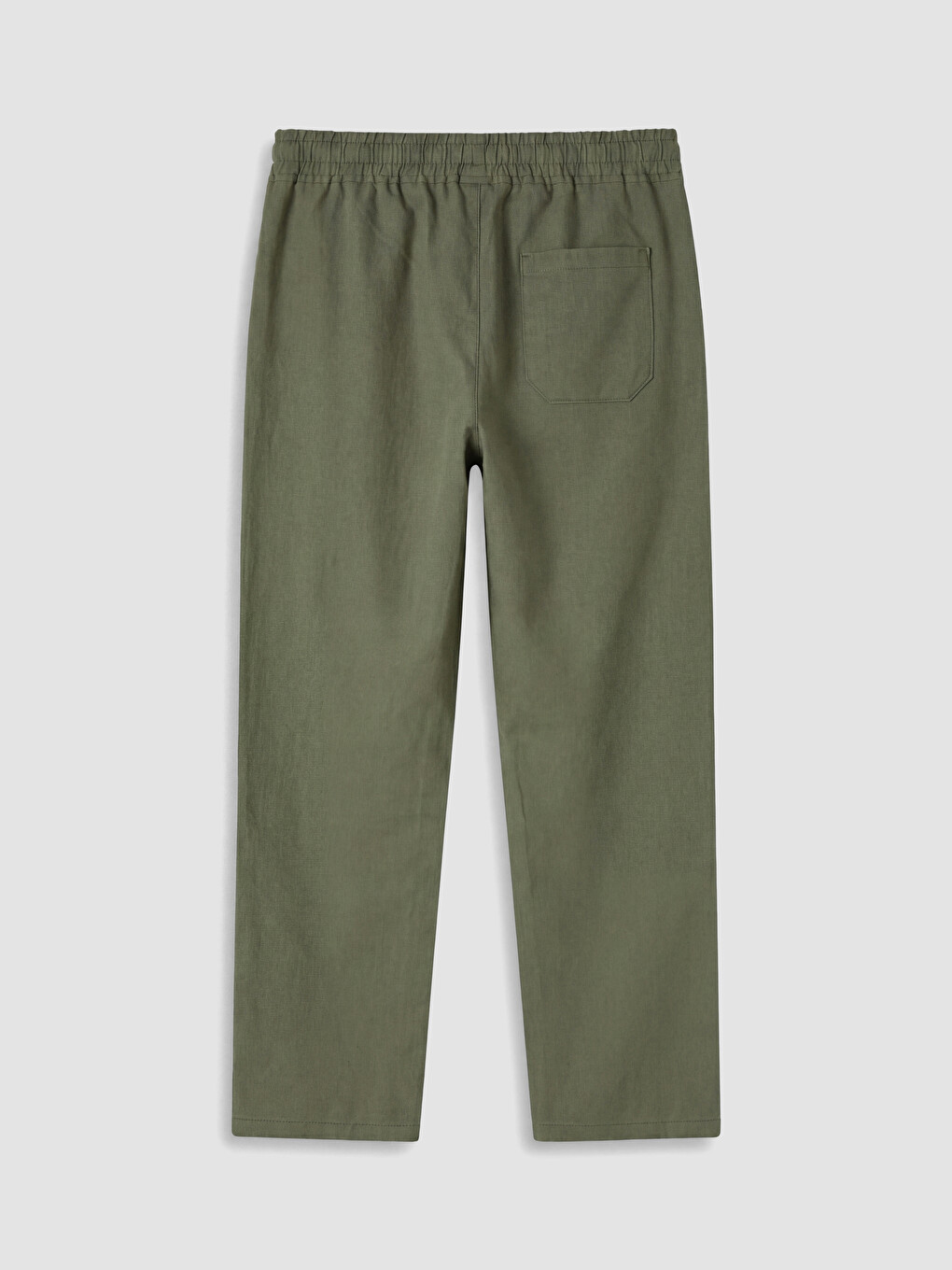 Haki Erkek Çocuk Keten Karışımlı Pantolon-2
