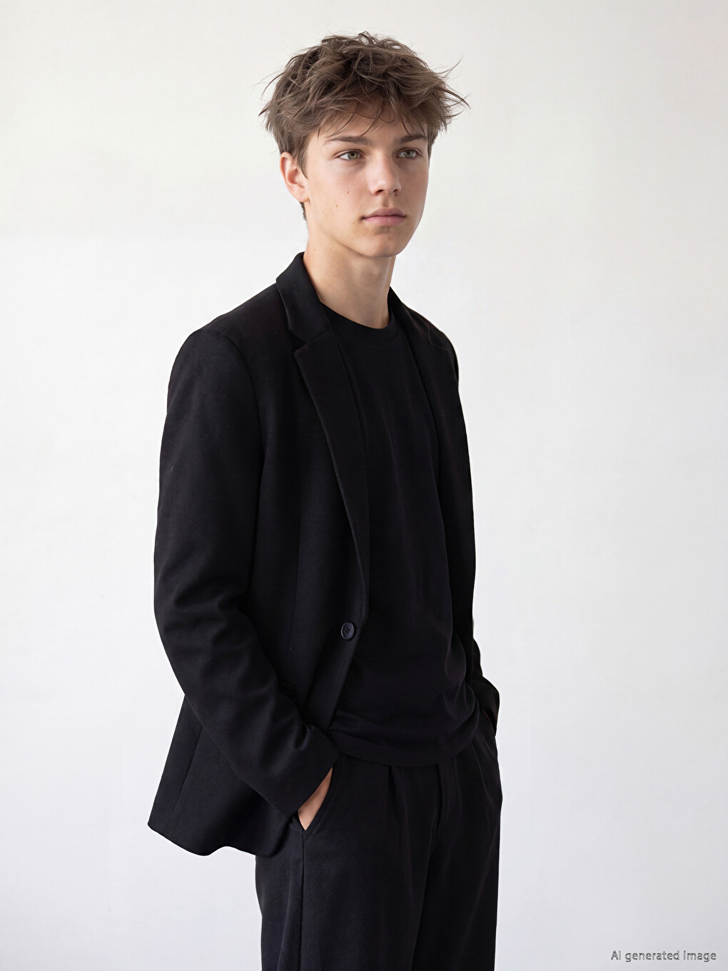 Siyah Erkek Çocuk Blazer Ceket