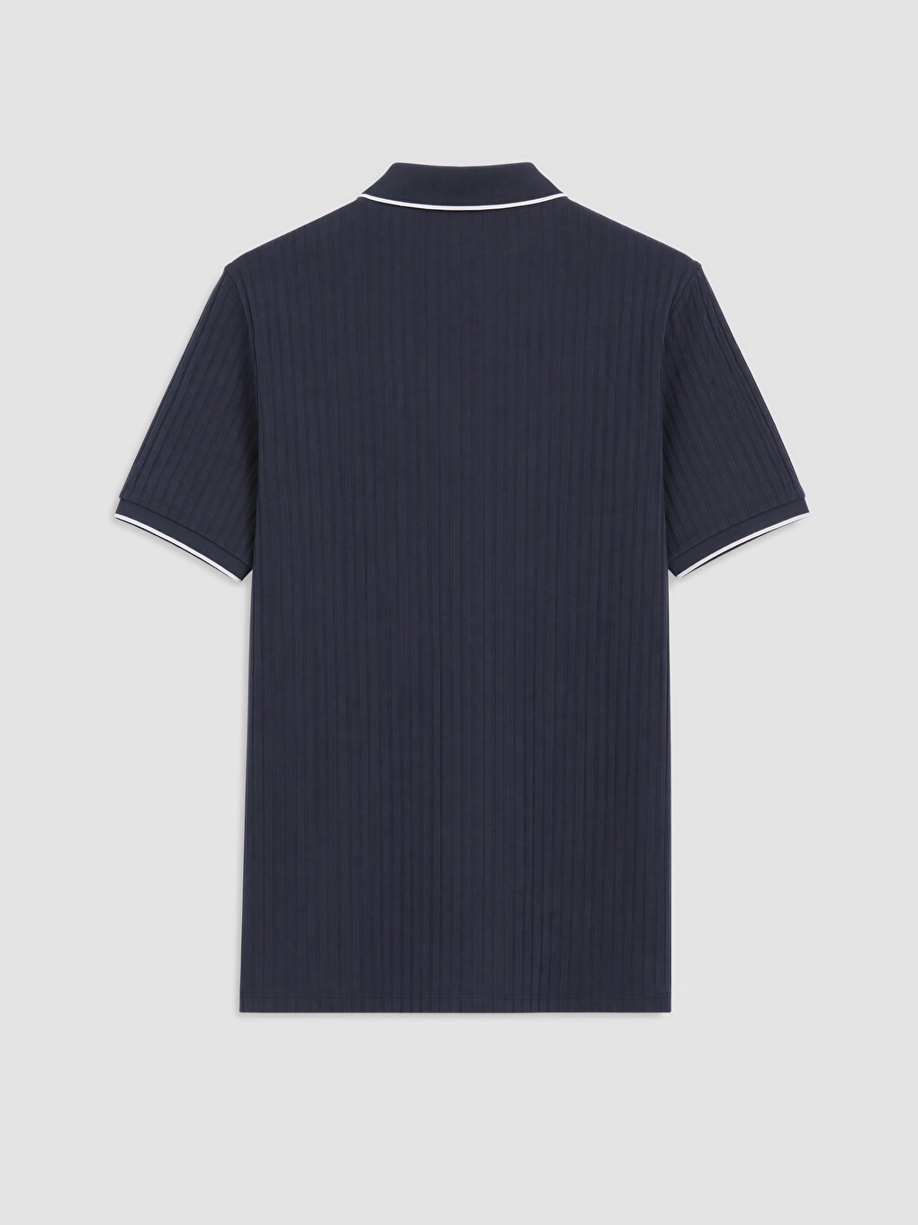 İndigo Standart Fit Fermuarlı Polo Yaka Erkek Triko Tişört-5