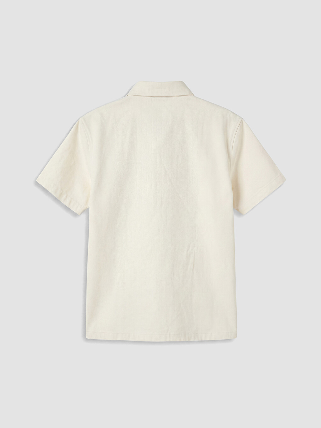 Ekru Gabardin Erkek Çocuk Gömlek-2