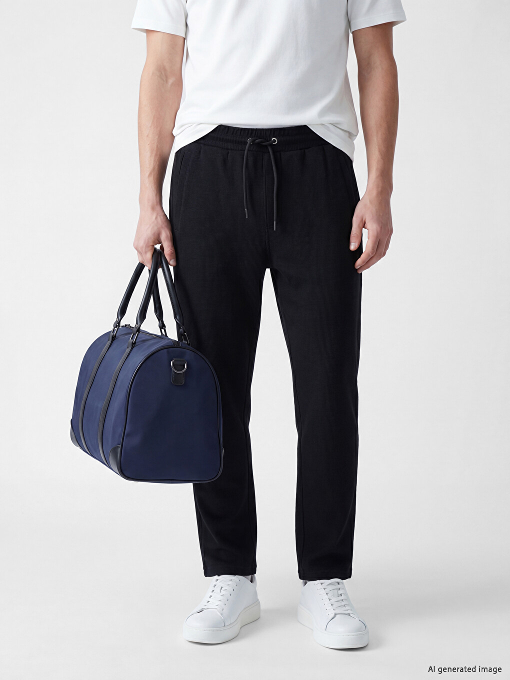 Siyah Regular Fit Erkek Eşofman Altı
