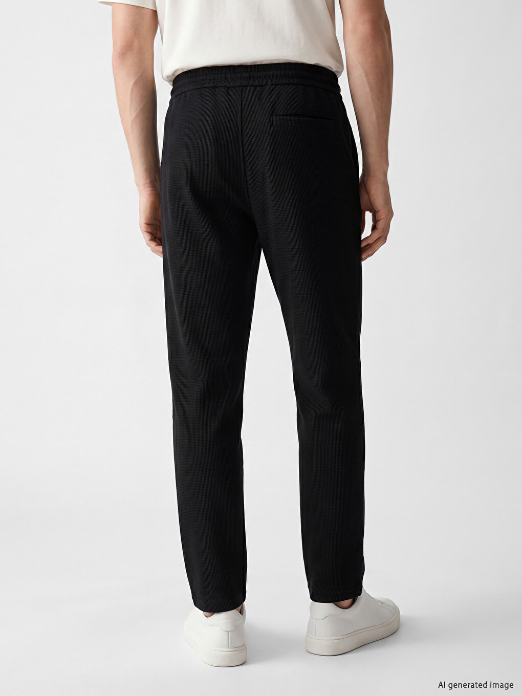 Siyah Regular Fit Erkek Eşofman Altı-3