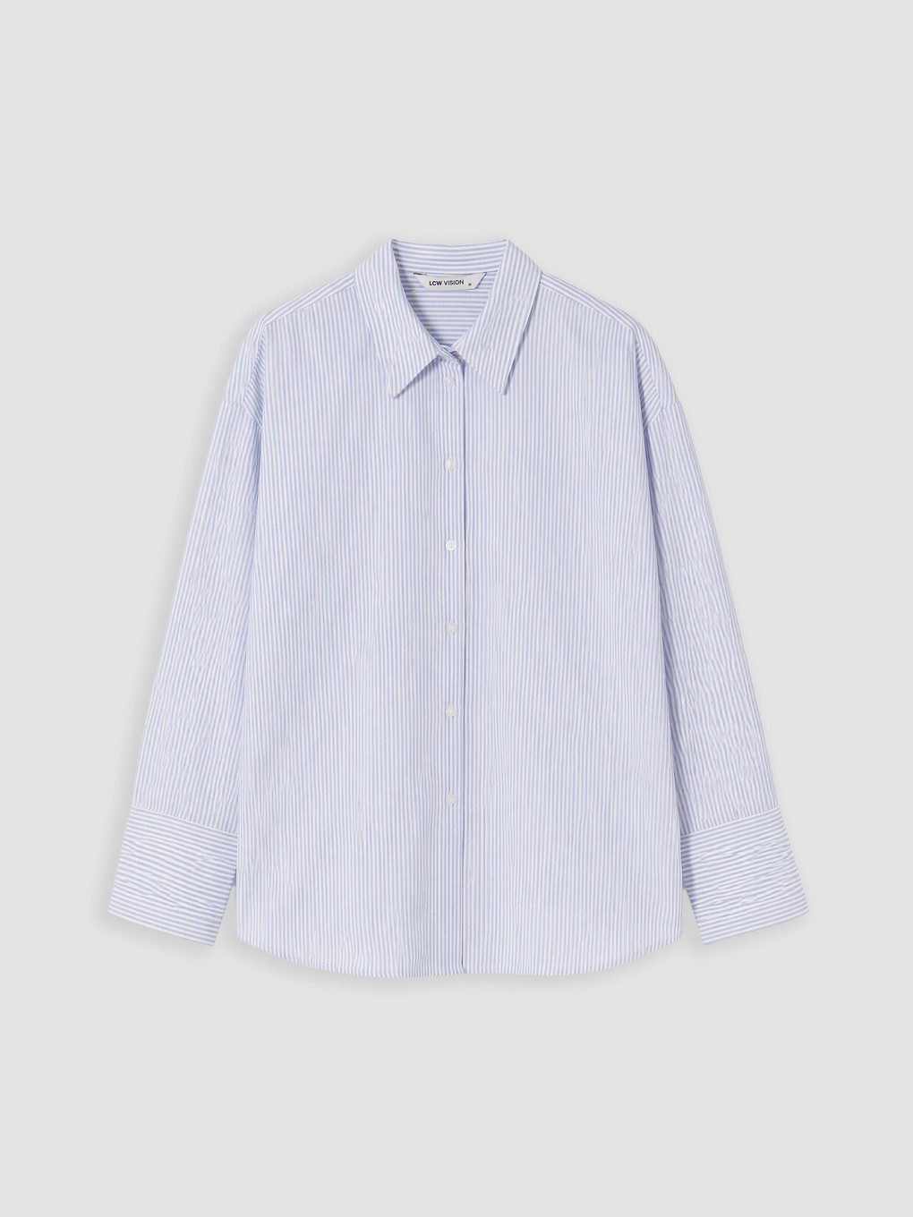 Striped Oversize Oxford Women's Shirt-4