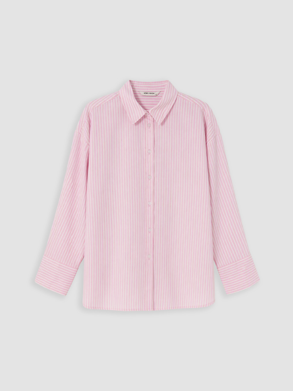 Striped Oversize Oxford Women's Shirt-4