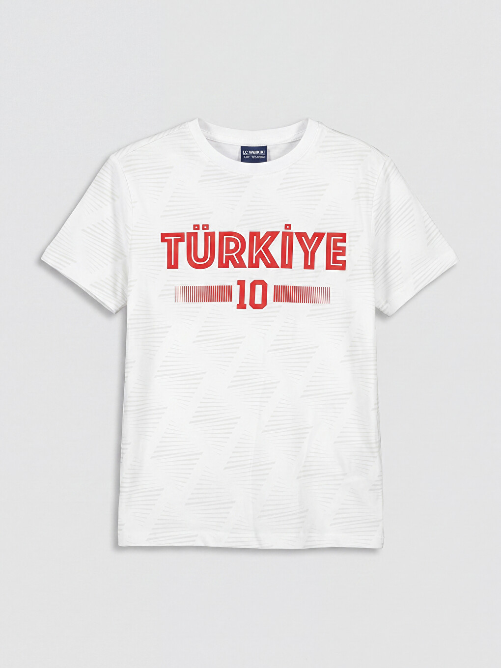 Beyaz Türkiye Baskılı Erkek Çocuk Pijama Üst