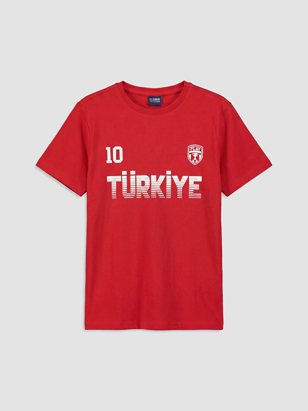 Kırmızı Bisiklet Yaka Türkiye Baskılı Erkek Çocuk Pijama Üst