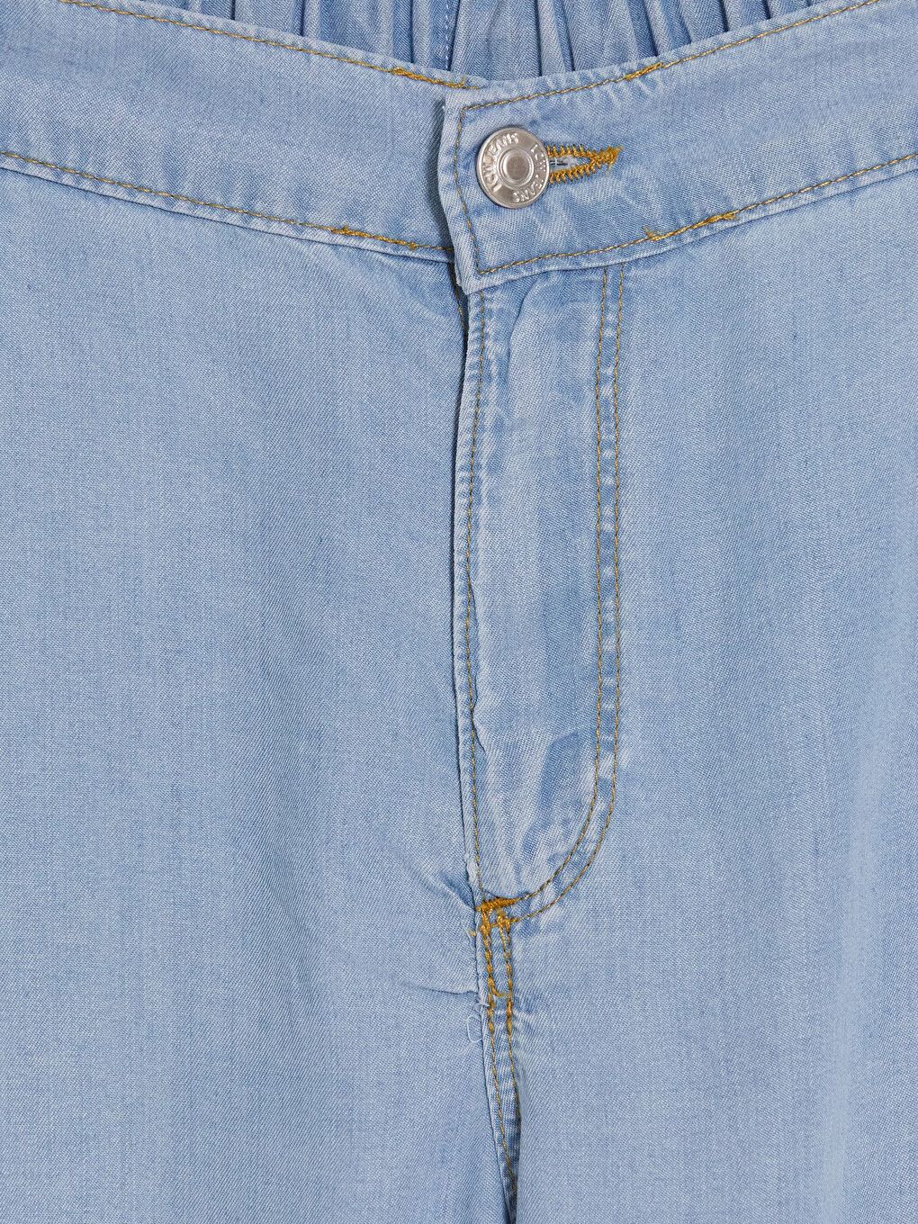 İndigo Wideleg Kız Çocuk Jean Pantolon-1