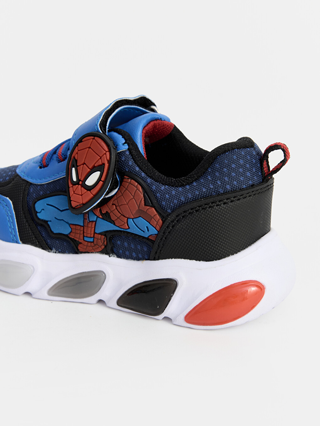 Mavi Spider-Man Baskılı Işıklı Erkek Çocuk Spor Ayakkabı-3