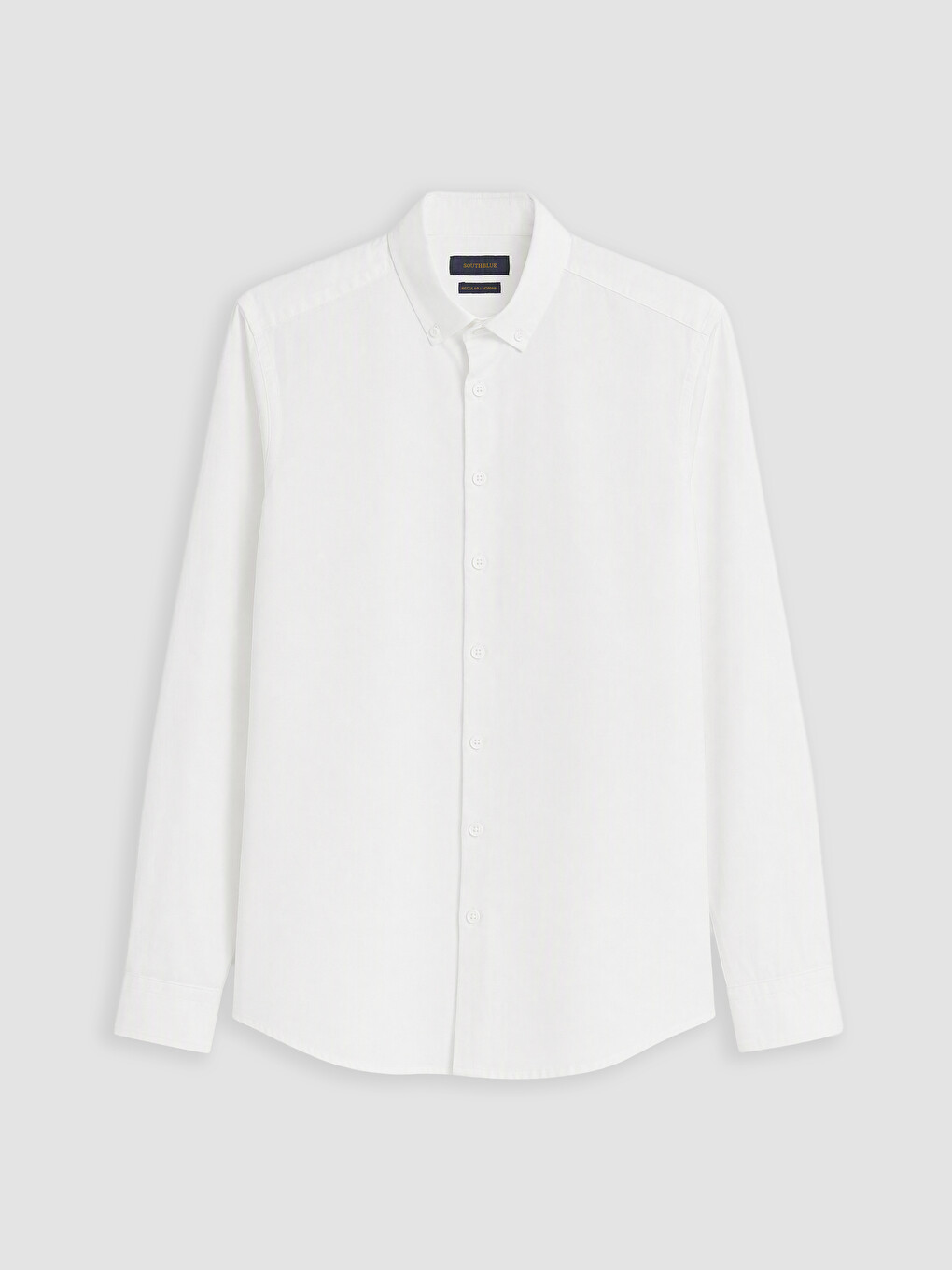 Beyaz Regular Fit Oxford Erkek Gömlek-4