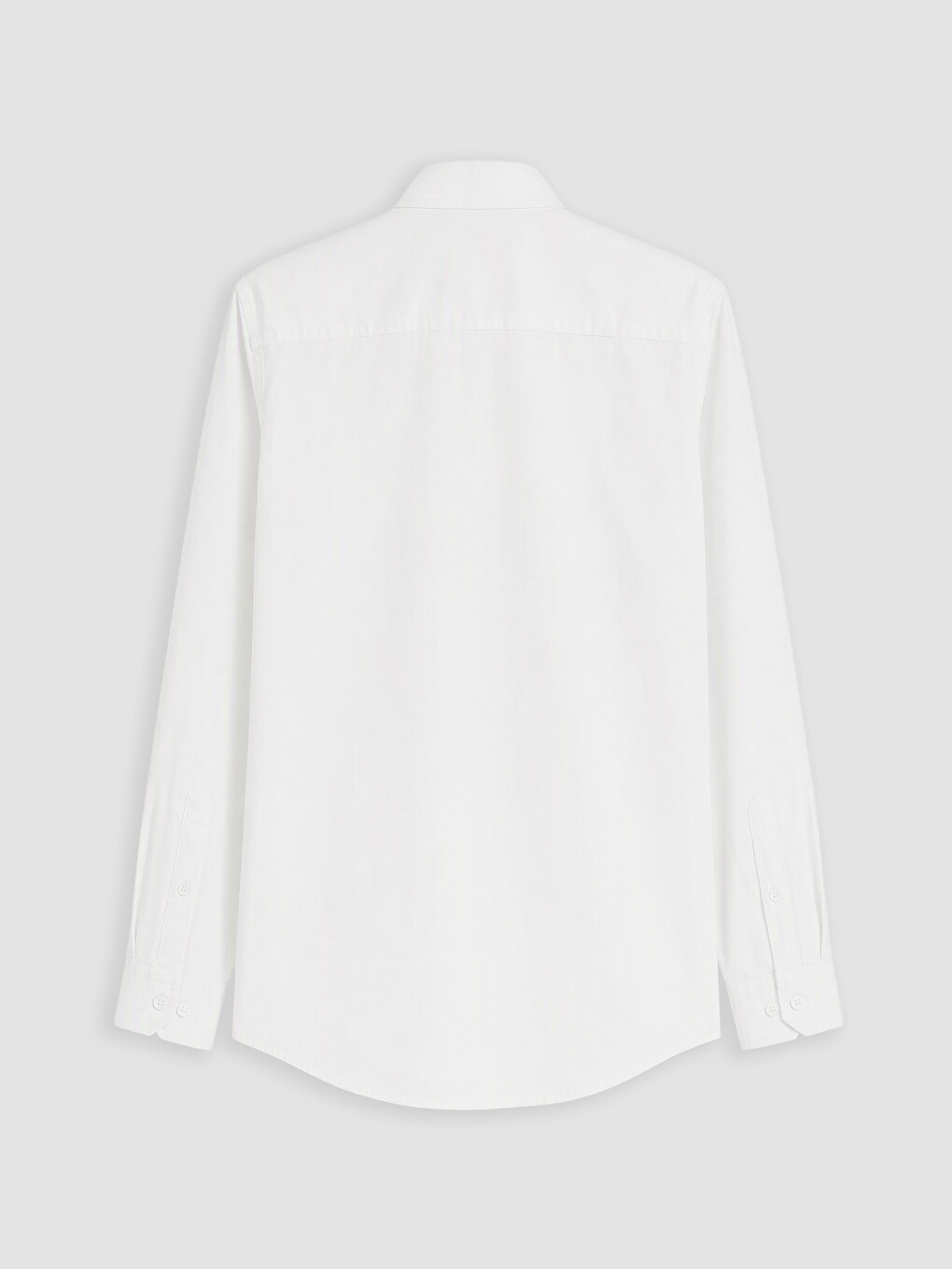 Beyaz Regular Fit Oxford Erkek Gömlek-6