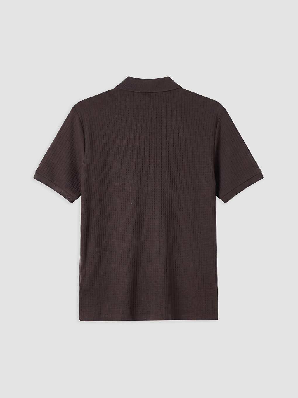 Kahverengi Polo Yaka Erkek Tişört-1