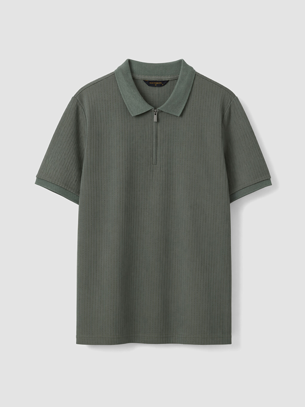 Yeşil Polo Yaka Erkek Tişört-4
