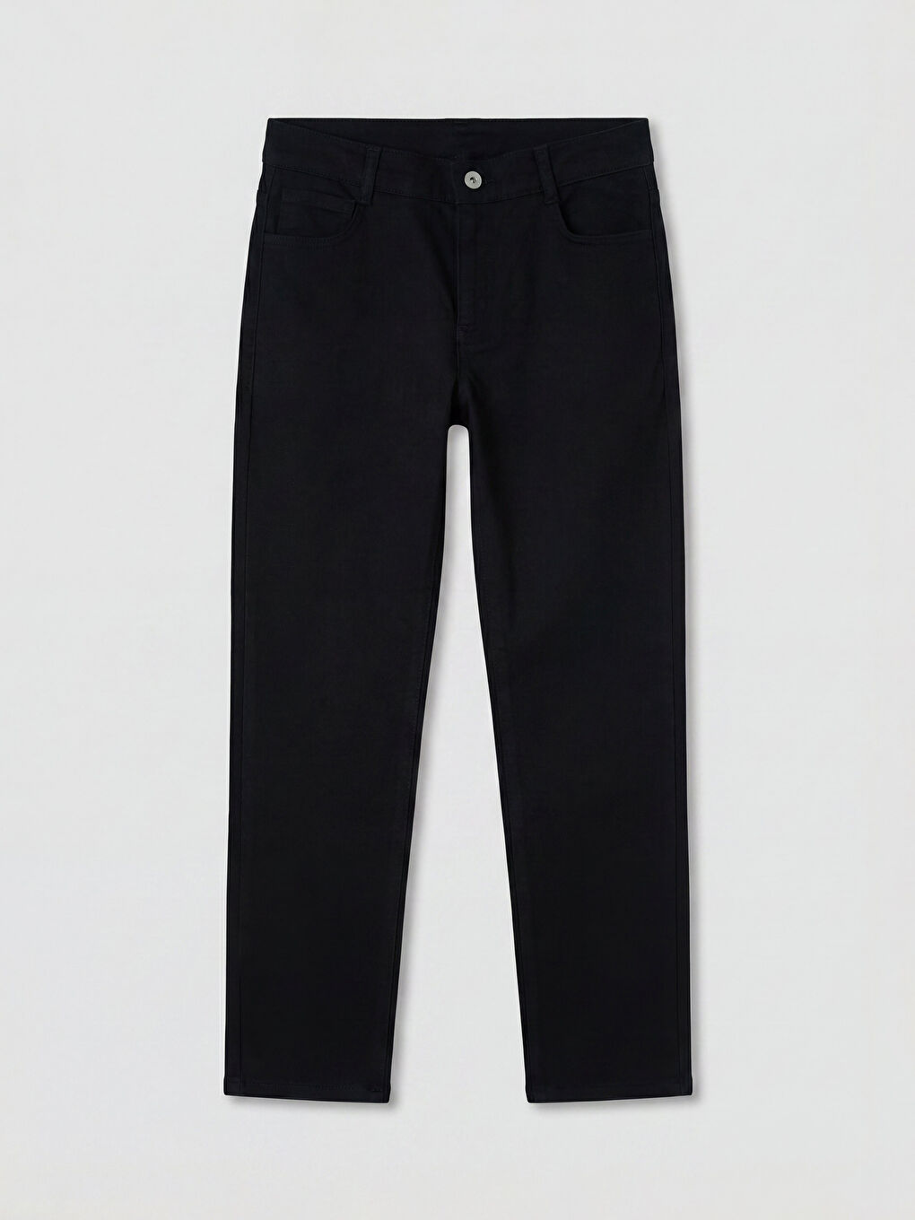 Siyah Slim Fit Erkek Çocuk Gabardin Pantolon