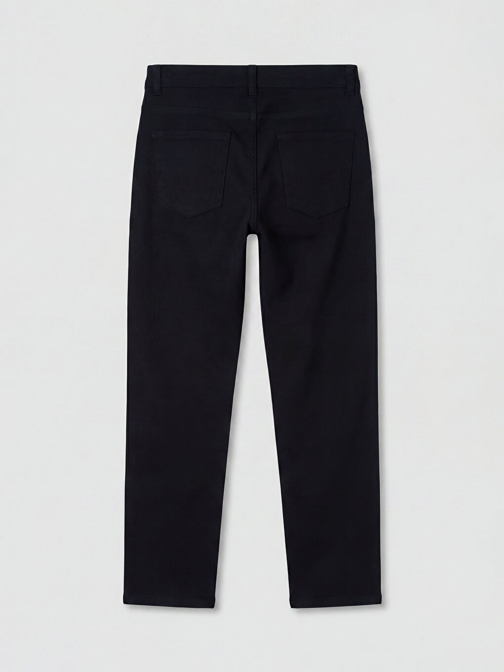 Siyah Slim Fit Erkek Çocuk Gabardin Pantolon-1