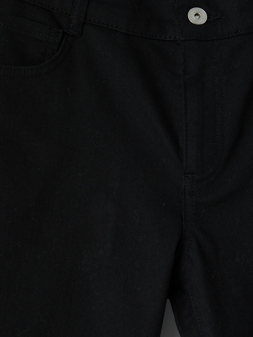 Siyah Slim Fit Erkek Çocuk Gabardin Pantolon-2