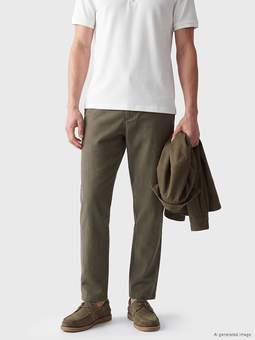 Regular Fit %100 Keten Erkek Pantolon
