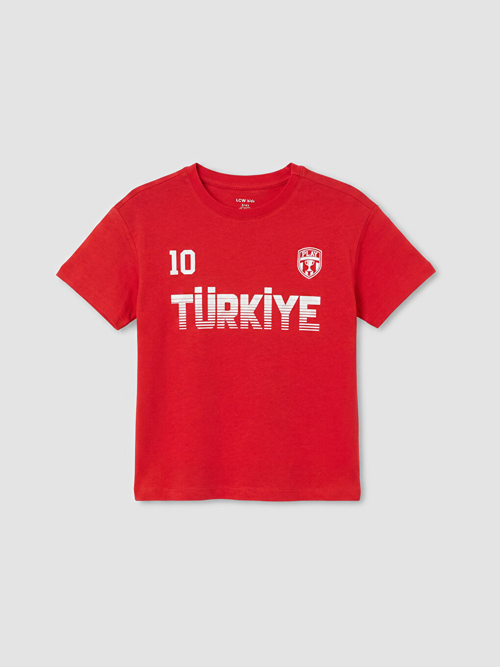Kırmızı Türkiye Baskılı Erkek Çocuk Tişört-1