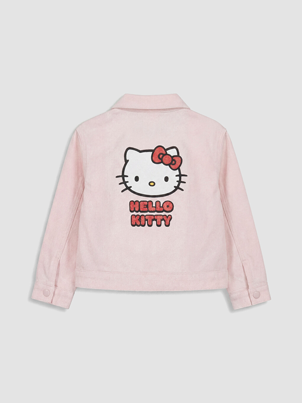 Pembe Hello Kitty Baskılı Kız Çocuk Ceket-3
