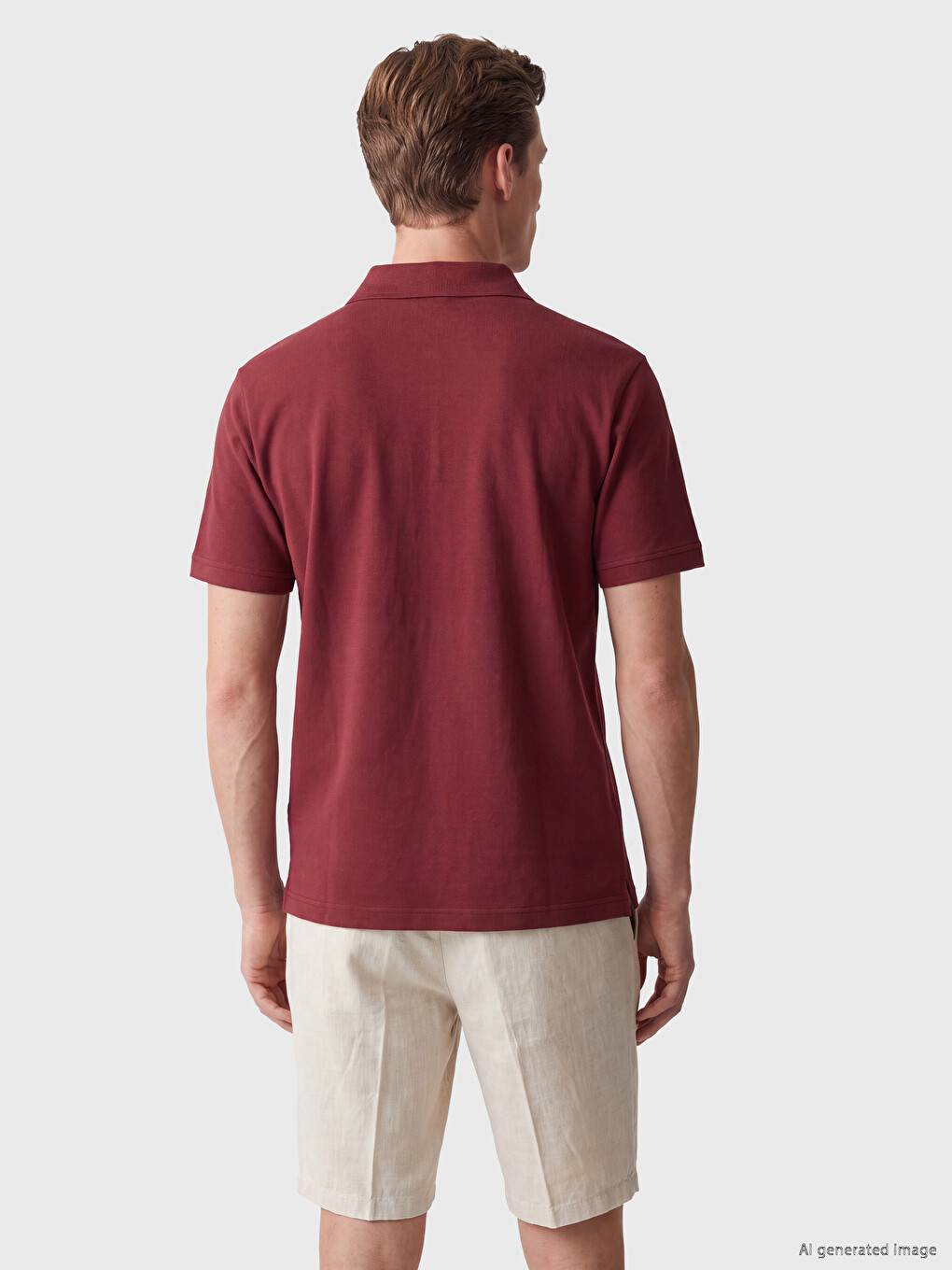 T-shirt Homme Texturé À Col Polo-3