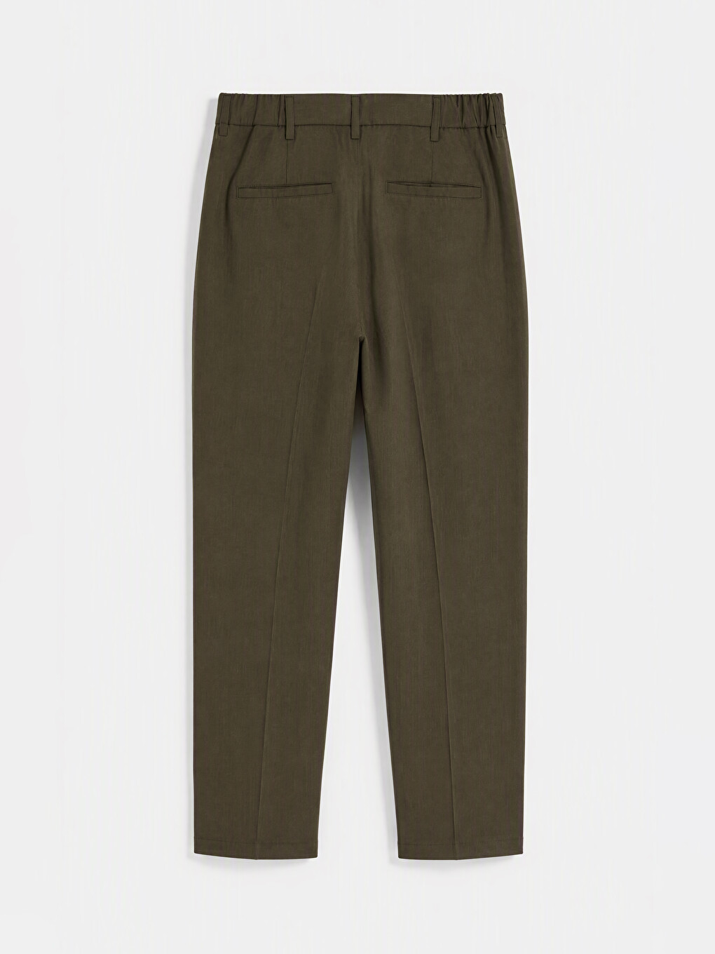 Haki Regular Fit Erkek Pileli Pantolon-1