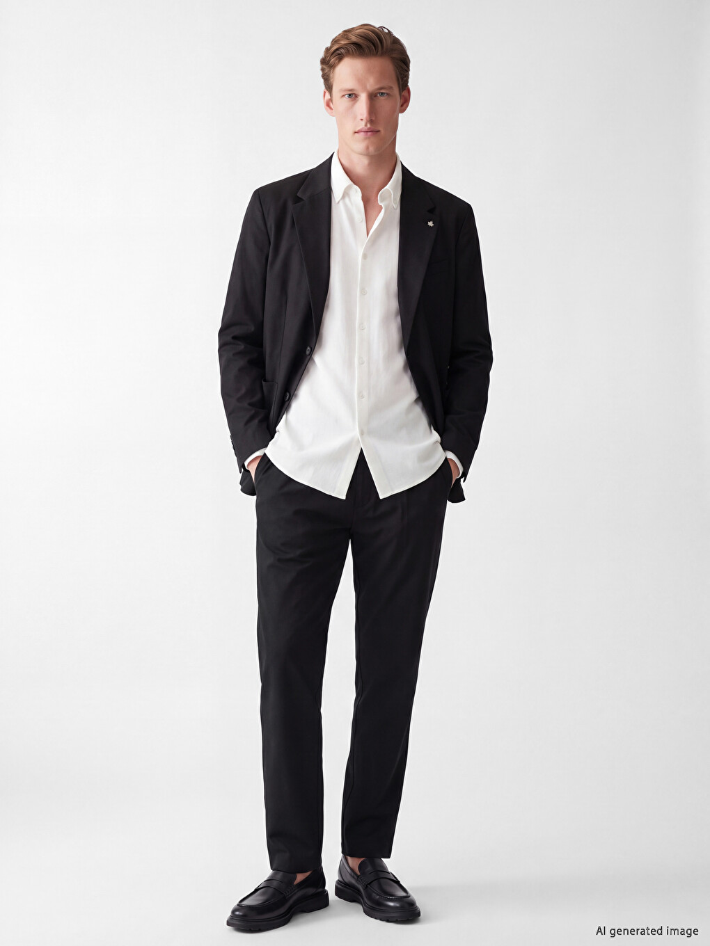 Lacivert Regular Fit Erkek Blazer Ceket-1