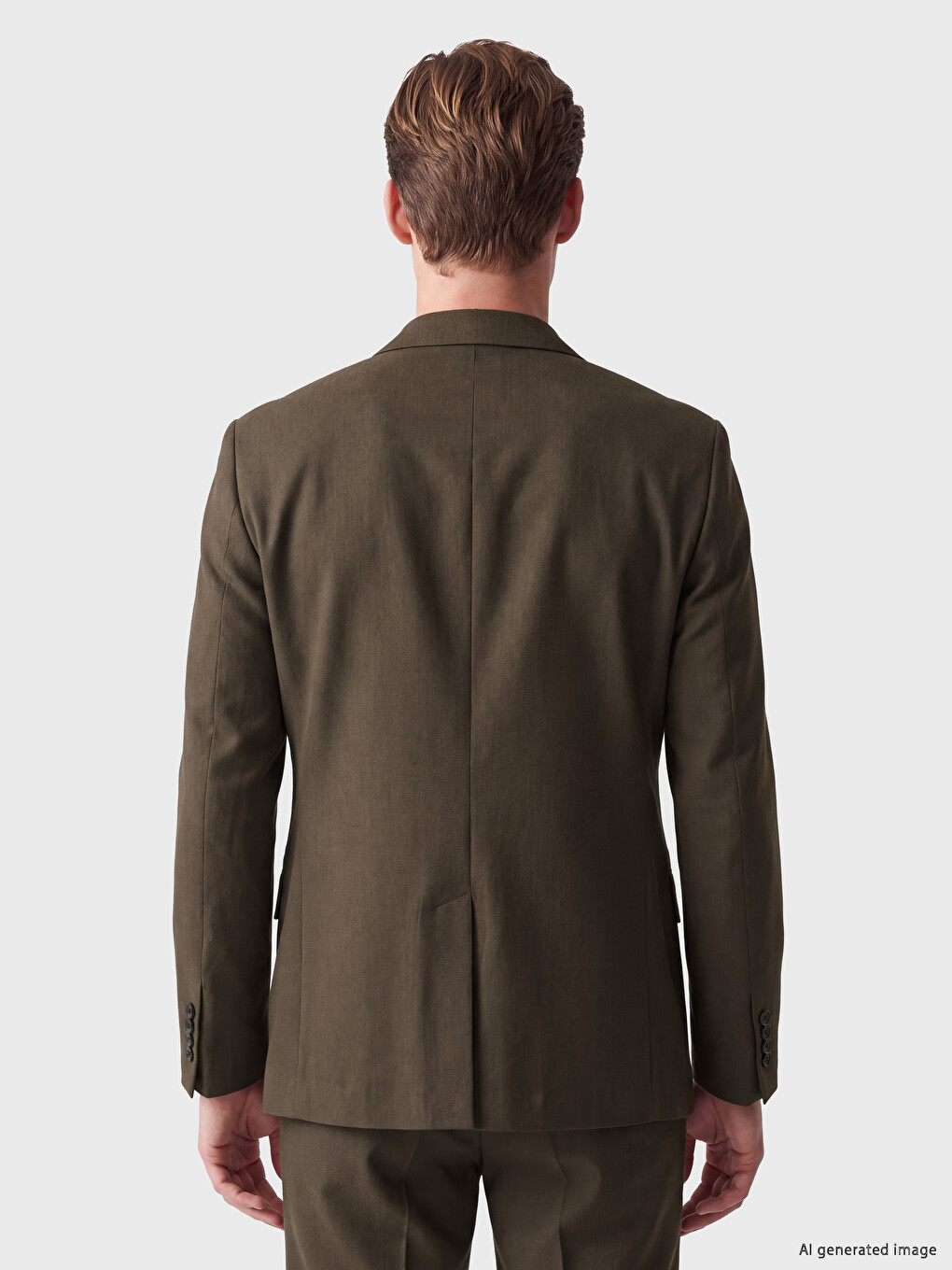 Haki Regular Fit Erkek Blazer Ceket-3