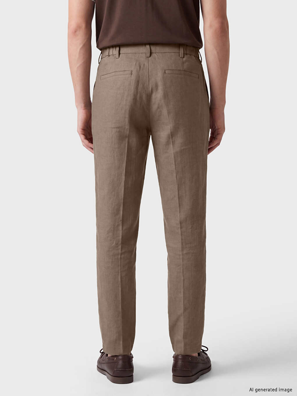Kahverengi Regular Fit Erkek Pantolon-3