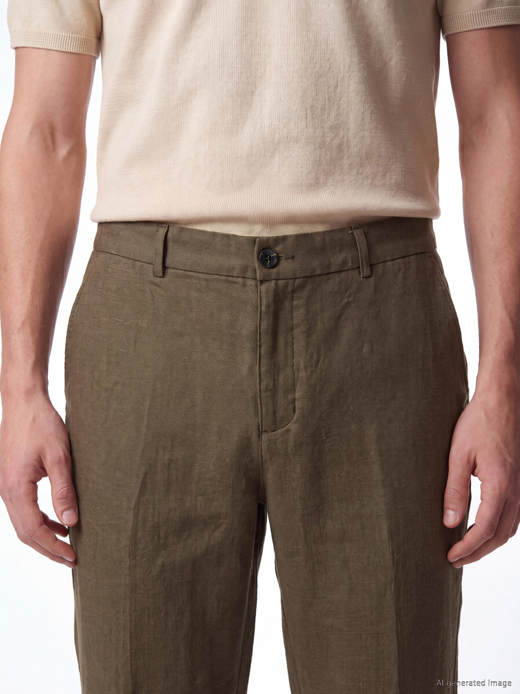 Pantaloni Texturați Regular Fit Pentru Bărbați-2