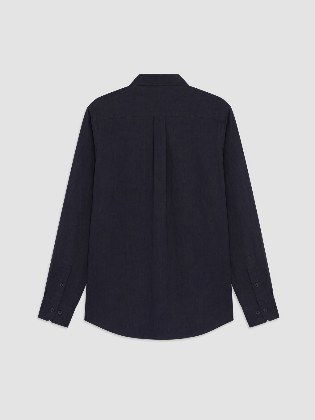 Lacivert Regular Fit %100 Keten Erkek Gömlek-1