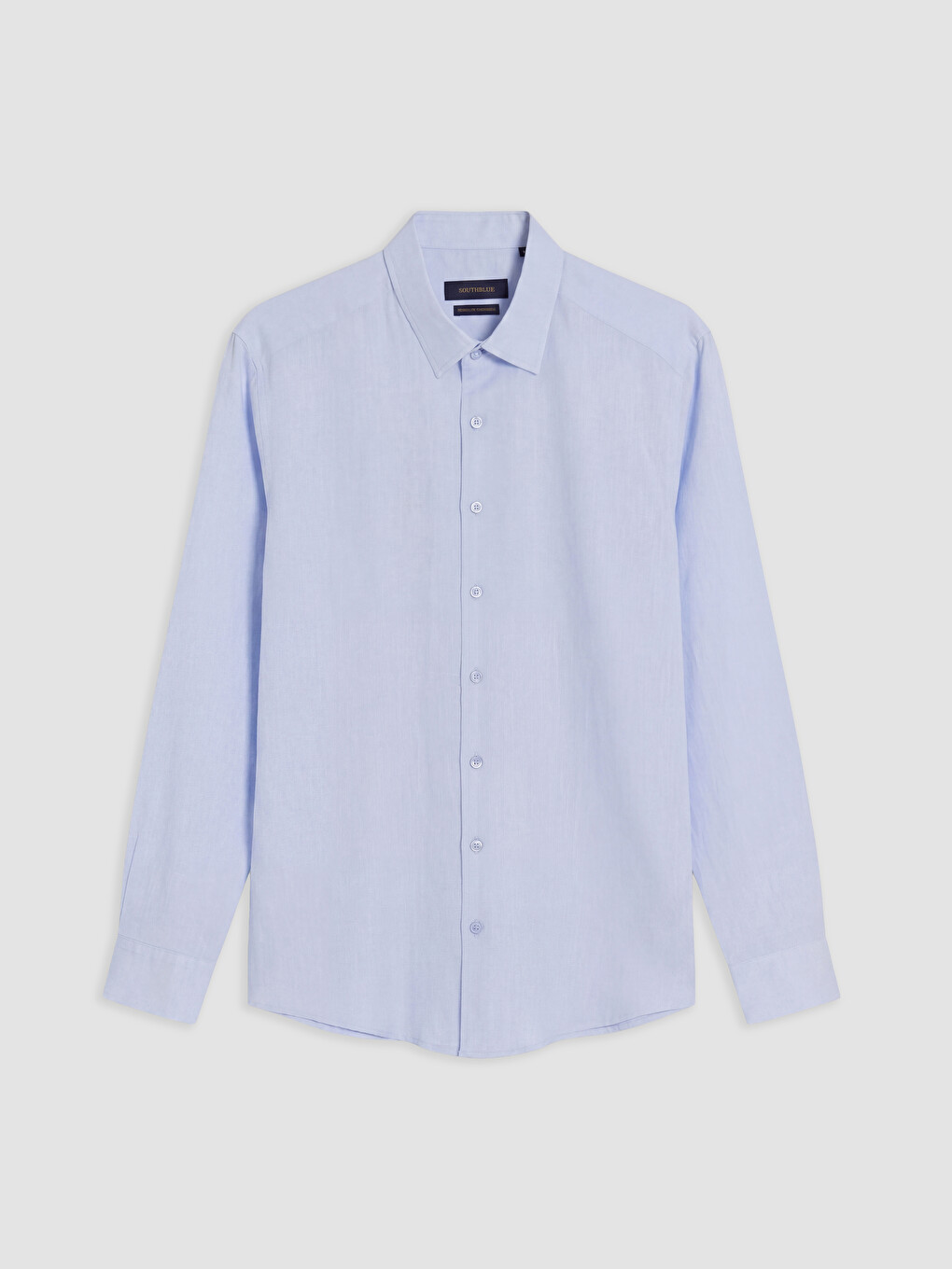 Mavi Regular Fit %100 Keten Erkek Gömlek