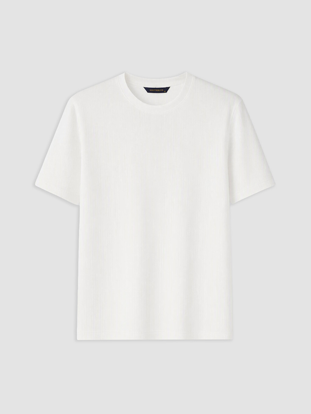 Crew Neck Ribbed Men's T-shirt-3