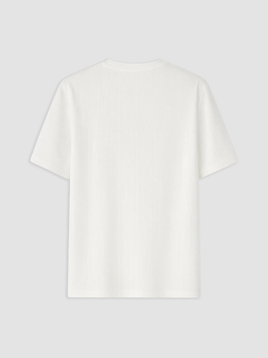 Crew Neck Ribbed Men's T-shirt-4