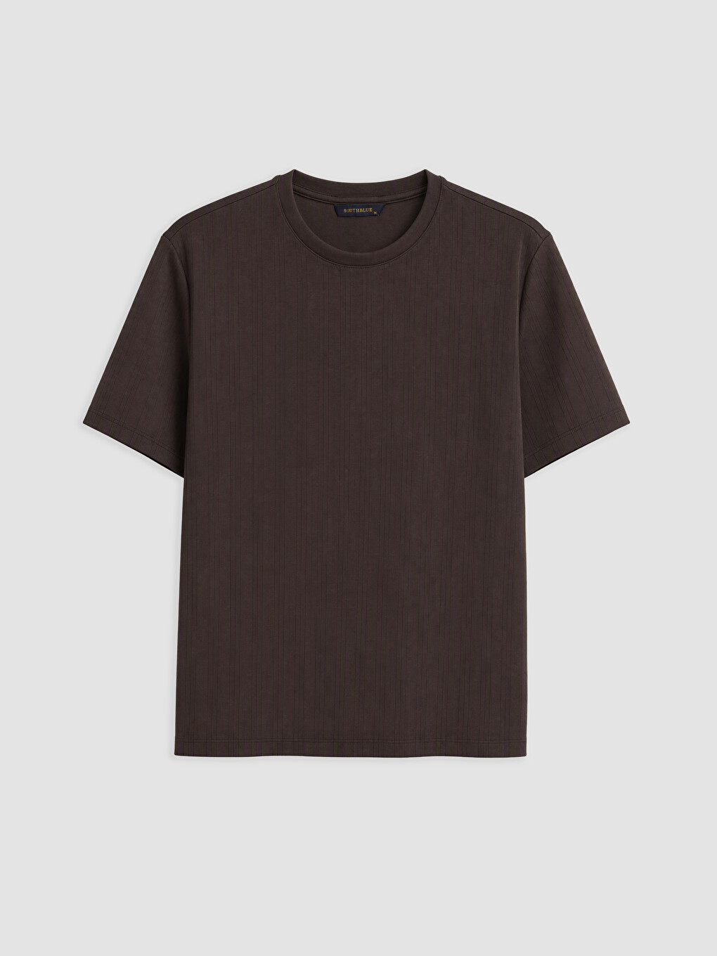 Crew Neck Ribbed Men's T-shirt-4