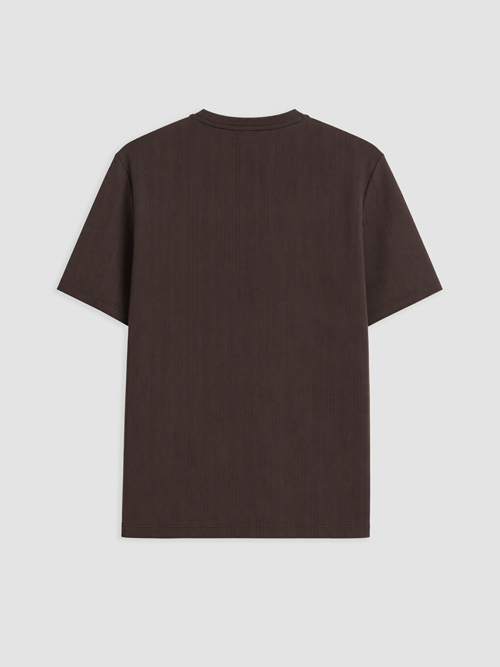 Crew Neck Ribbed Men's T-shirt-5