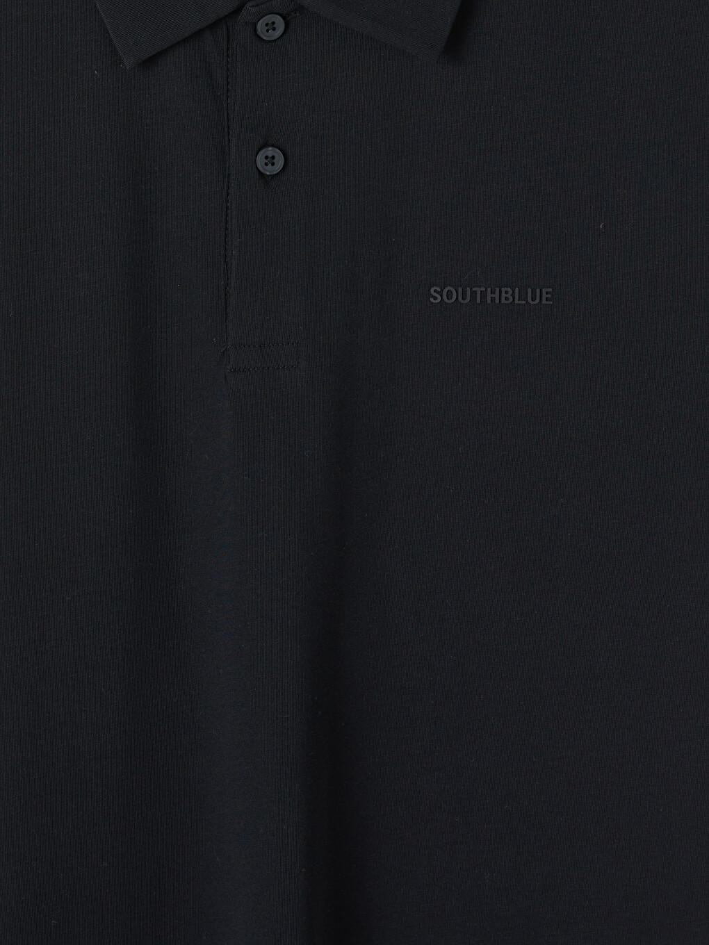 Siyah Standart Fit Polo Yaka Penye Erkek Tişört-6