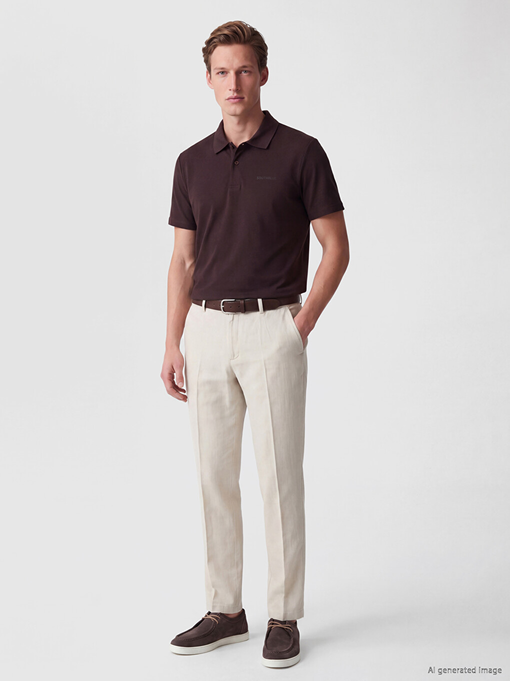 Polo Collar Jersey Men's T-shirt-1