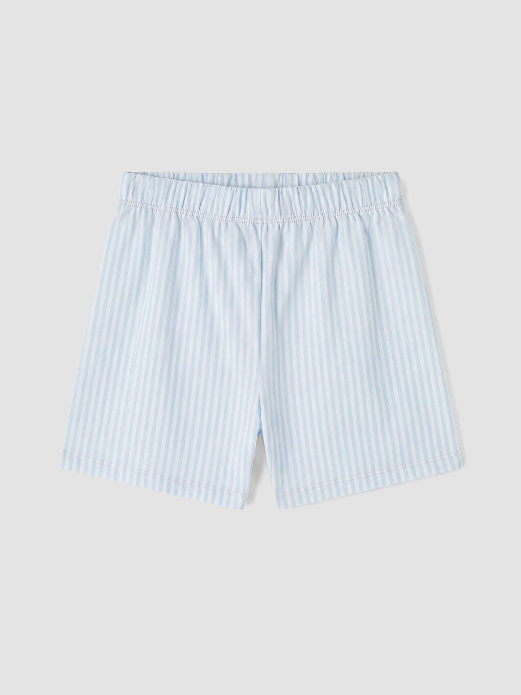 Beyaz Gömlek Yaka Kız Çocuk Şortlu Pijama Takımı-4