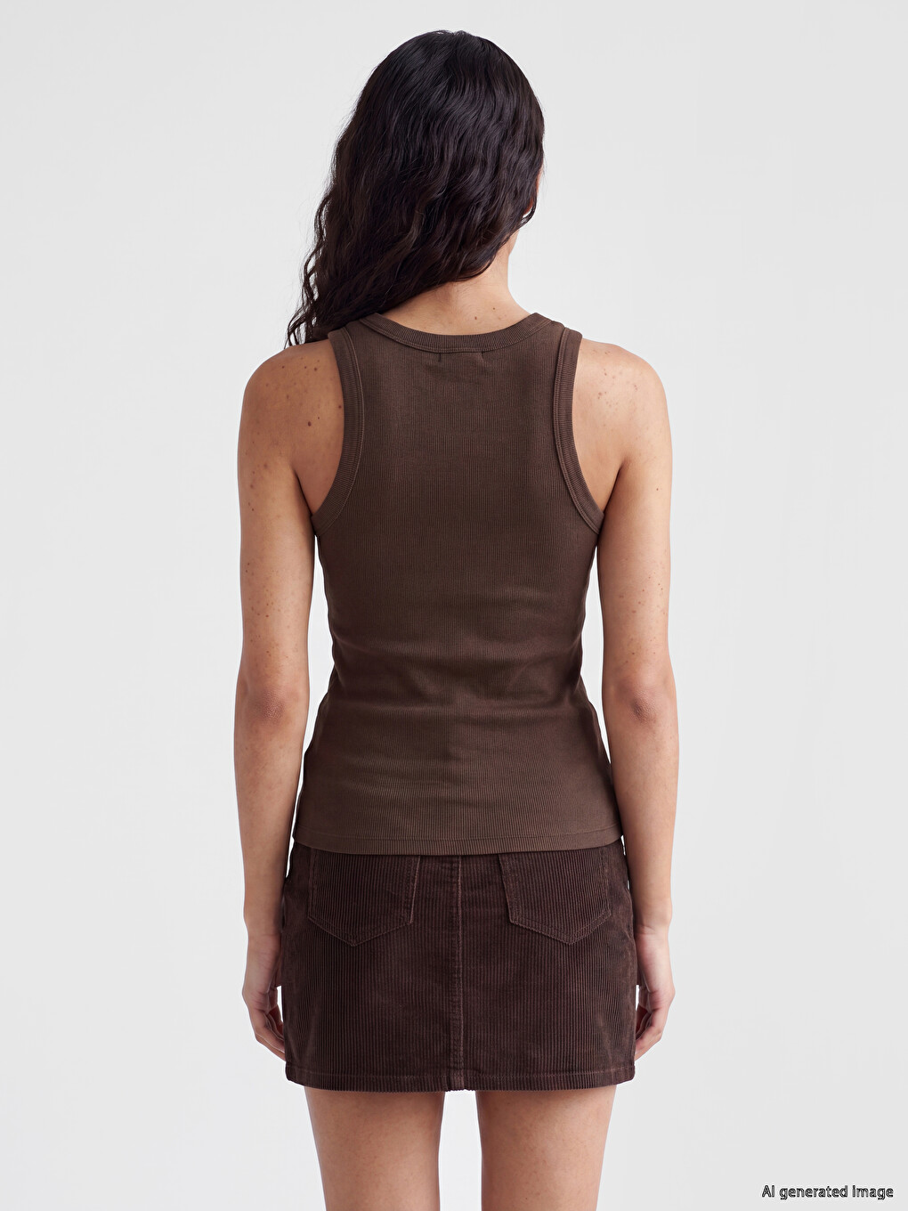 Débardeur À Encolure En U Pour Femme-3