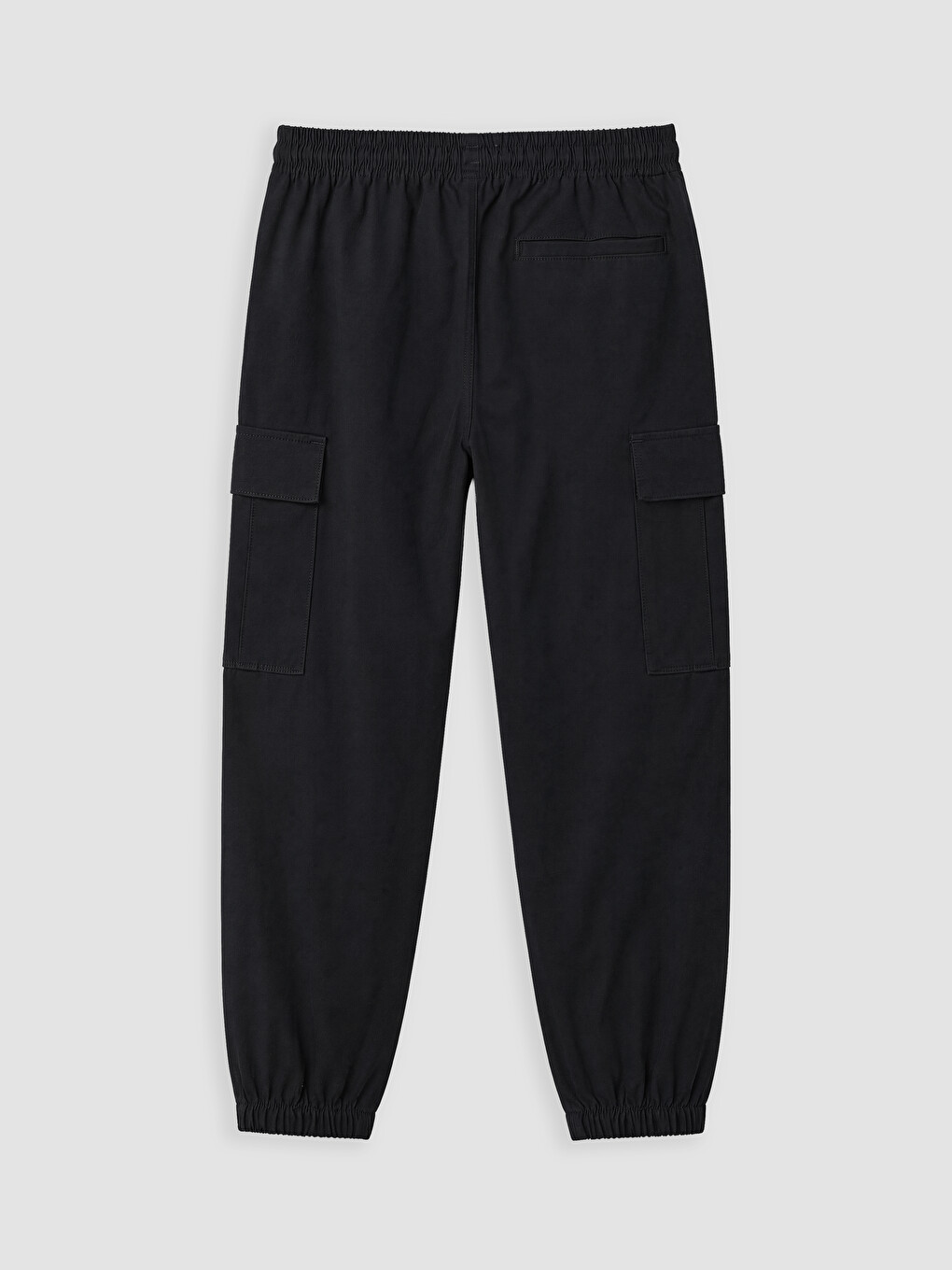 Siyah Regular Fit Poplin Erkek Jogger Pantolon-2