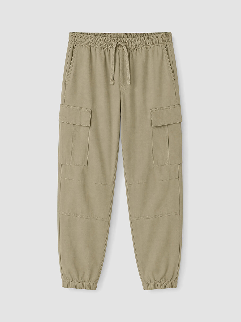 Kahverengi Regular Fit Poplin Erkek Jogger Pantolon